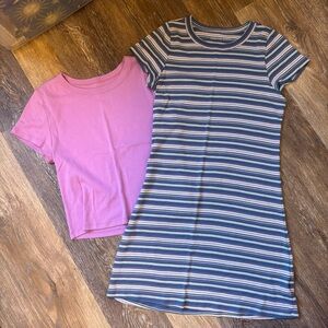 American Eagle Mini Dress Baby Tee Lot